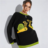 European And American Ins Sweater Autumn And Winter Round Neck Pullover Sweater